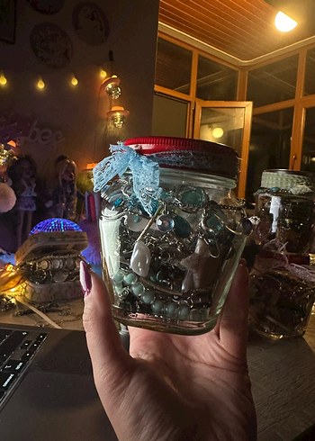 Pandora Gizemli Takı Kavanozu Mavi 30+ Parça