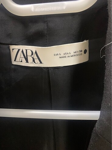 l Beden Zara siyah kısa ceket