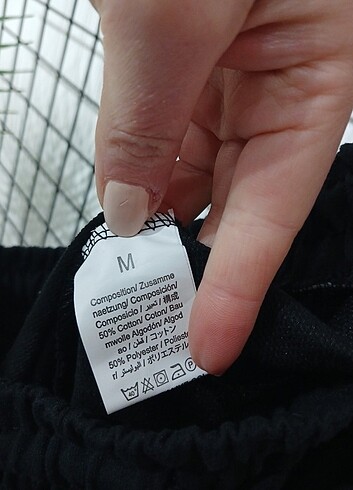 m Beden siyah Renk SIYAH BELI LASTIKLI PANTOLON EŞOFMAN 