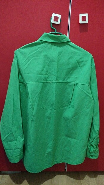 s Beden yeşil Renk Koyu yeşil kumaş gömlek 