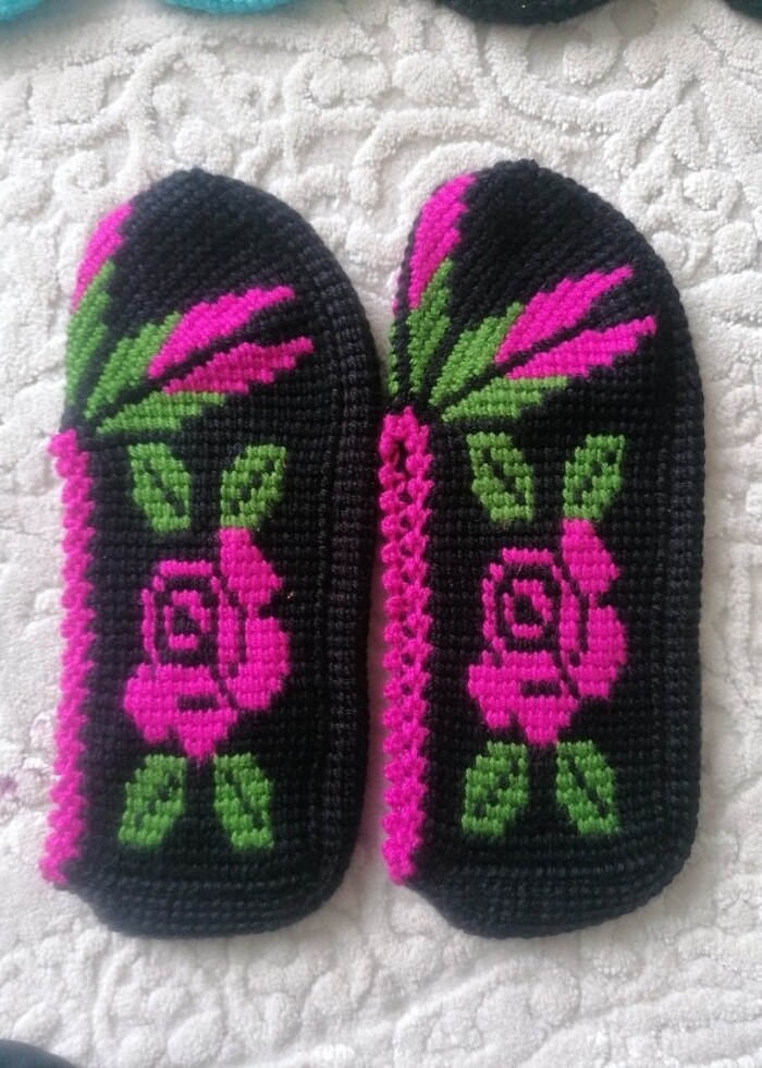 Çeyizlik hediyelik tunus işi patikler - Görsel 3