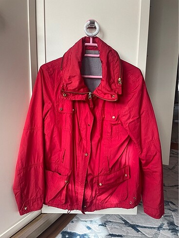 Standart Beden Beden kırmızı Renk Kırmızı ceket,yağmurluk
