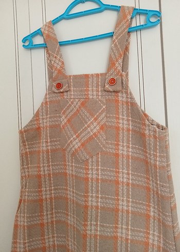 Ekru Ekose kadın hamile elbisesi - Görsel 2