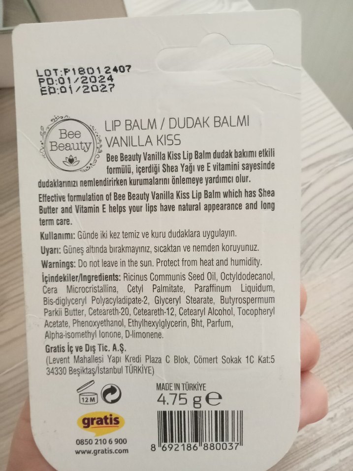 Bee Beauty Vanilya Aromalı Dudak Balmı - Görsel 2