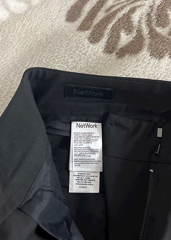 xs Beden Siyah Kadın Kumaş Pantolon, Normal Boy, Fermuarlı