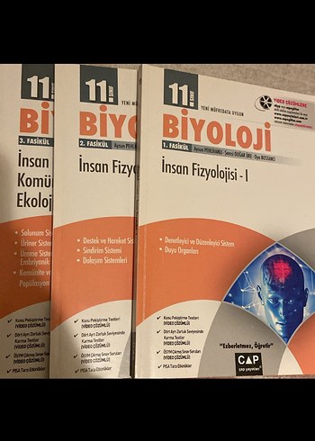 11. Sınıf Biyoloji Fasikülleri Seti Çap
