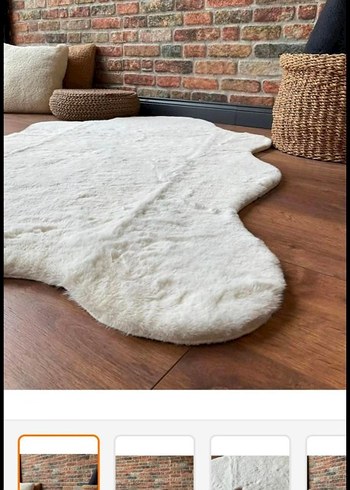 tavşan tüyü post peluş yumuşak halı - Görsel 2