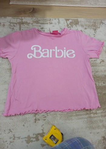Pembe Barbie Baskılı Kız Tişörtü 13_14 yaş - Görsel 3