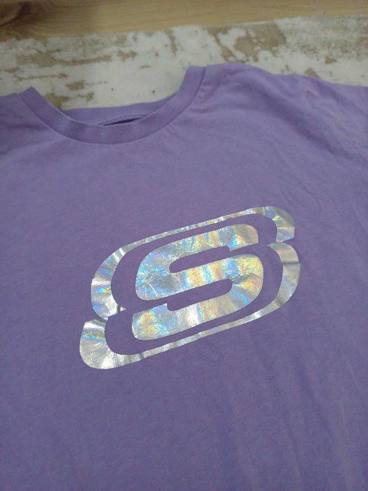 Kız Çocuk Mor Kısa Kollu Baskılı Tişört skechers 11_12 yaş - Görsel 3