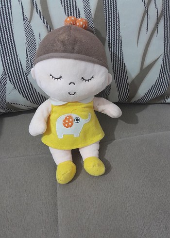 Diğer Sarı Elbiseli Yumuşak Bebek Oyuncak