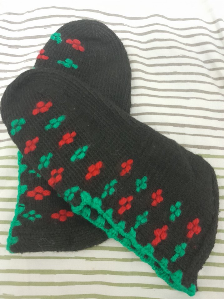 Renkli Nakışlı Erkek Midi patık - Görsel 2