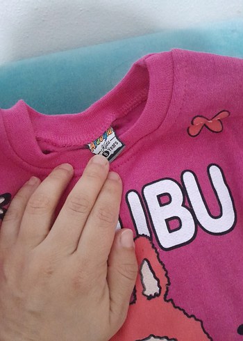 Pembe Baskılı Uzun Kollu Bebek Kıyafet Takımı 6 yas - Görsel 3