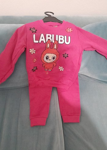 Pembe Kız Bebek Triko Takım Uzun Kollu 5 yas - Görsel 2