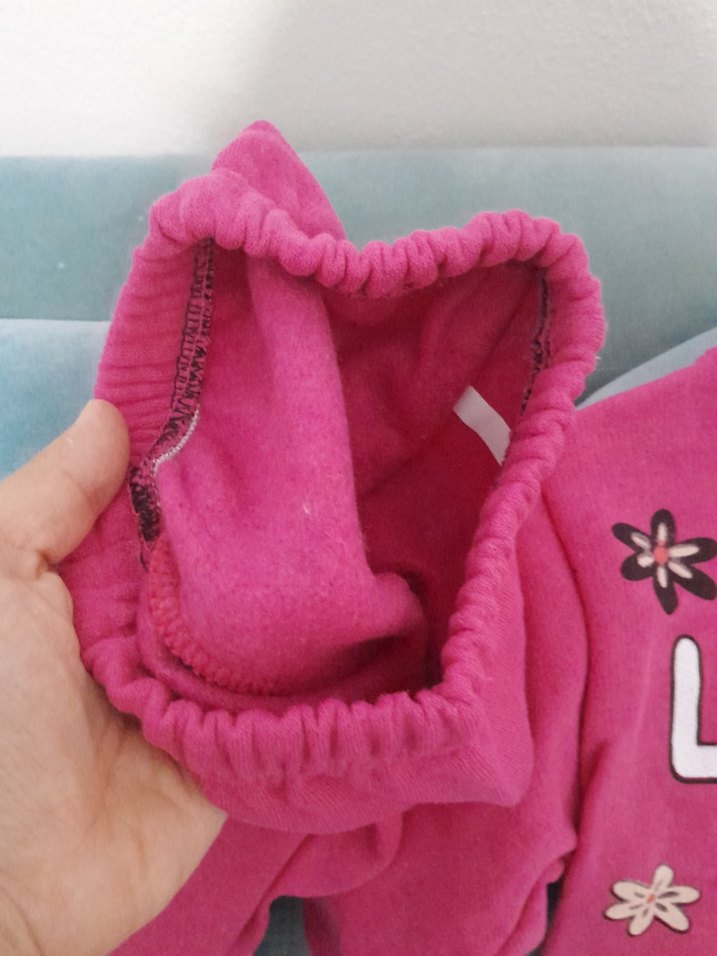 Pembe Kız Bebek Triko Takım Uzun Kollu 5 yas - Görsel 4