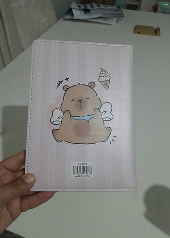 Pastel Kahverengi Ayıcık Desenli Defter cocuk - Görsel 2