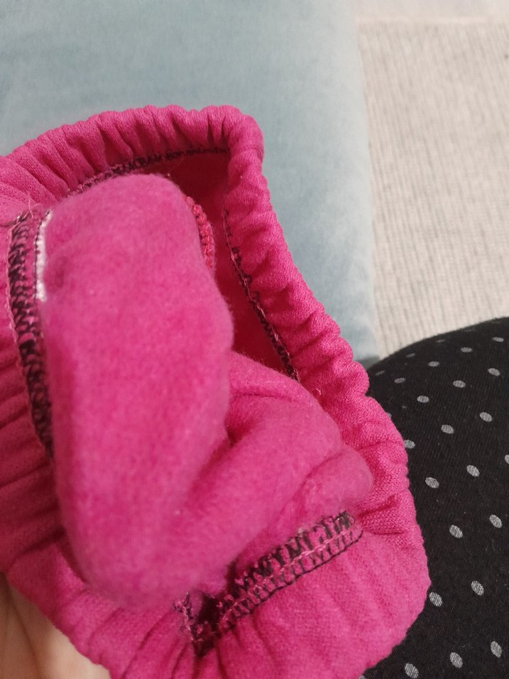 Pembe Baskılı Örgü Bebek Kız Takımı 7 yas - Görsel 3