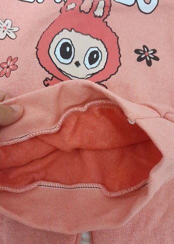 6 yas Pembe Kız Bebek Uzun Kollu Takım - Görsel 3