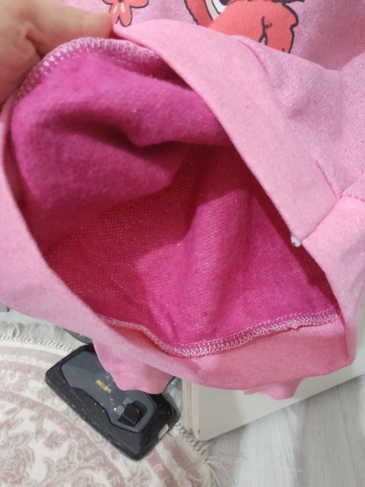 3 yasPembe Baskılı Bebek Kız Takımı - Görsel 4