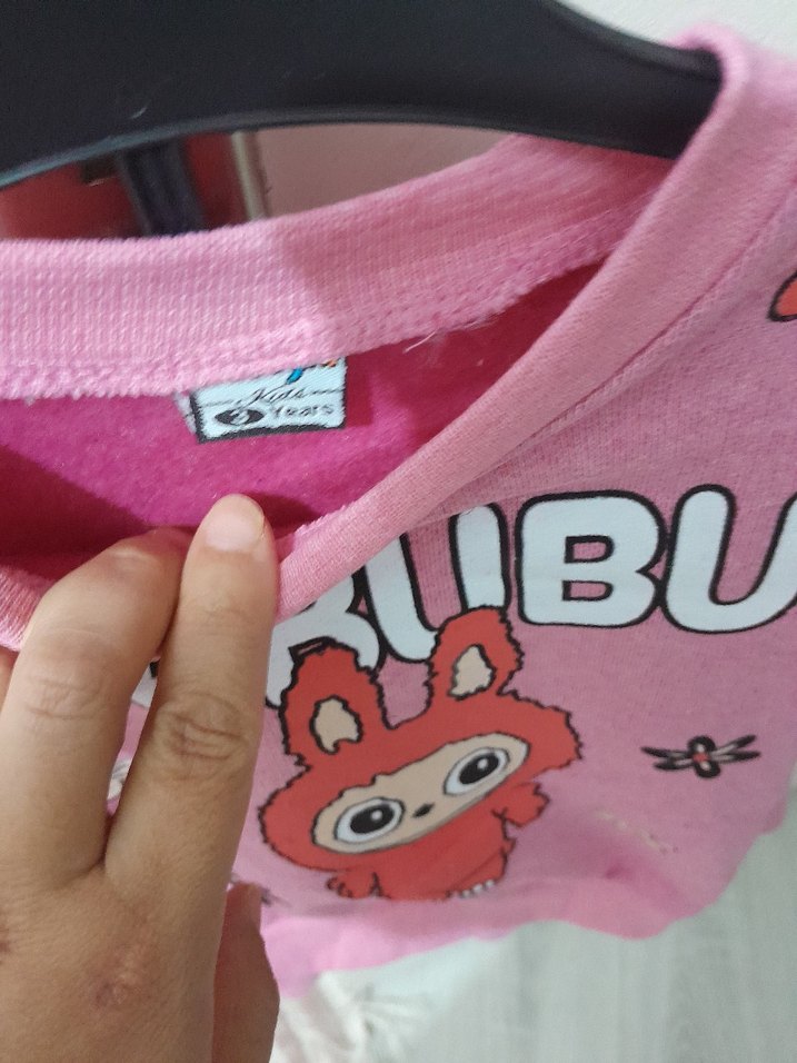 3 yasPembe Baskılı Bebek Kız Takımı - Görsel 3