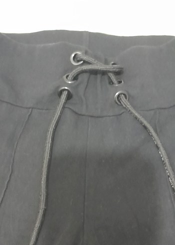 kız cocuk  Siyah Dar Kesim  Kumaş tayt - Görsel 2