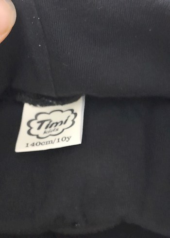 kız cocuk  Siyah Dar Kesim  Kumaş tayt - Görsel 4