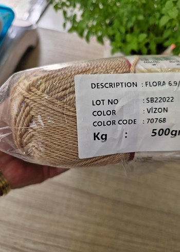 Beden çeşitli Renk 5 adet Etrofil Flora organik el örgü ipi Vizon renk