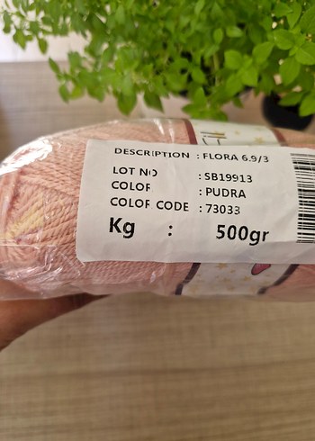 Beden çeşitli Renk 5 adet Etrofil Flora organik el örgü ipi Pudra renk