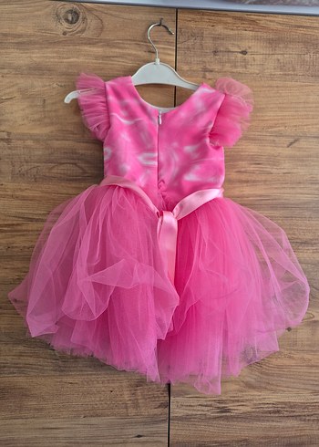 Diğer Kız Çocuk Pembe Tüllü Elsa Elbise