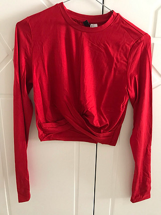 Hm önü çapraz croptop