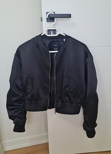 Mango saten bomber ceket 