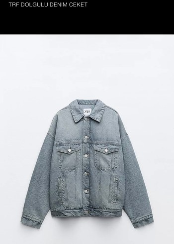 Dolgulu denim ceket