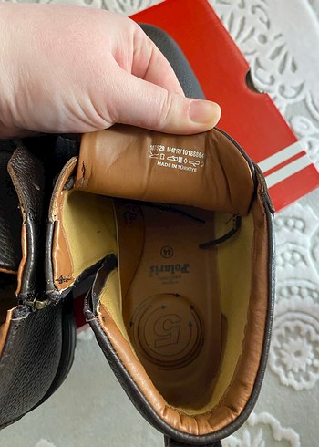 Klasik Kahverengi Deri Bağcıklı Erkek Bot - Görsel 4