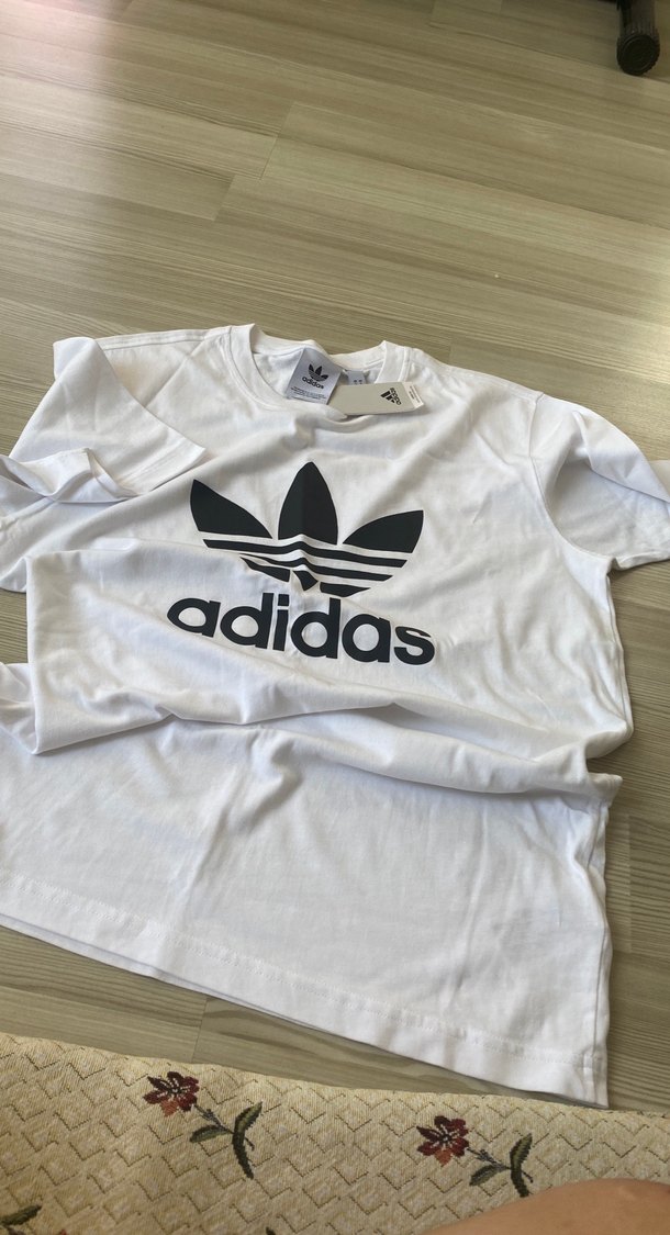 Adidas Erkek Beyaz Baskılı Tişört - Görsel 3