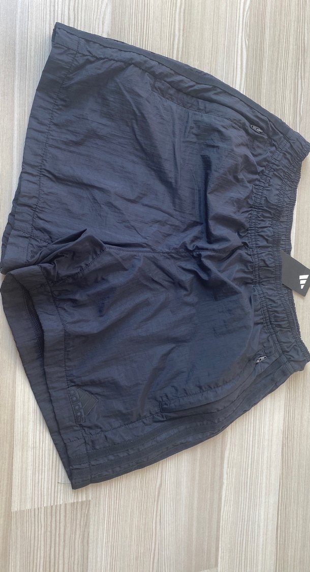 Erkek siyah Kısa Fermuarlı Spor Şort - Görsel 4