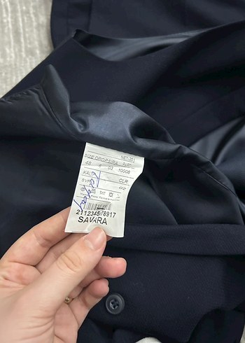 Lacivert damatlık - Görsel 4