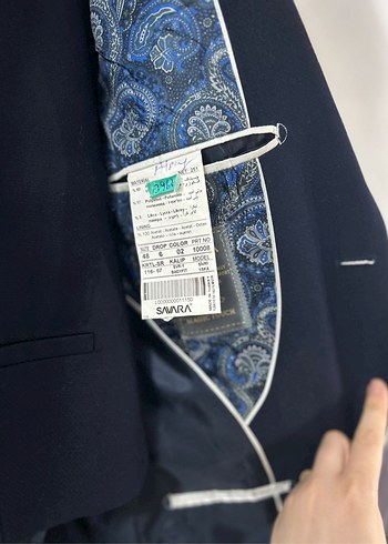 Lacivert damatlık - Görsel 6