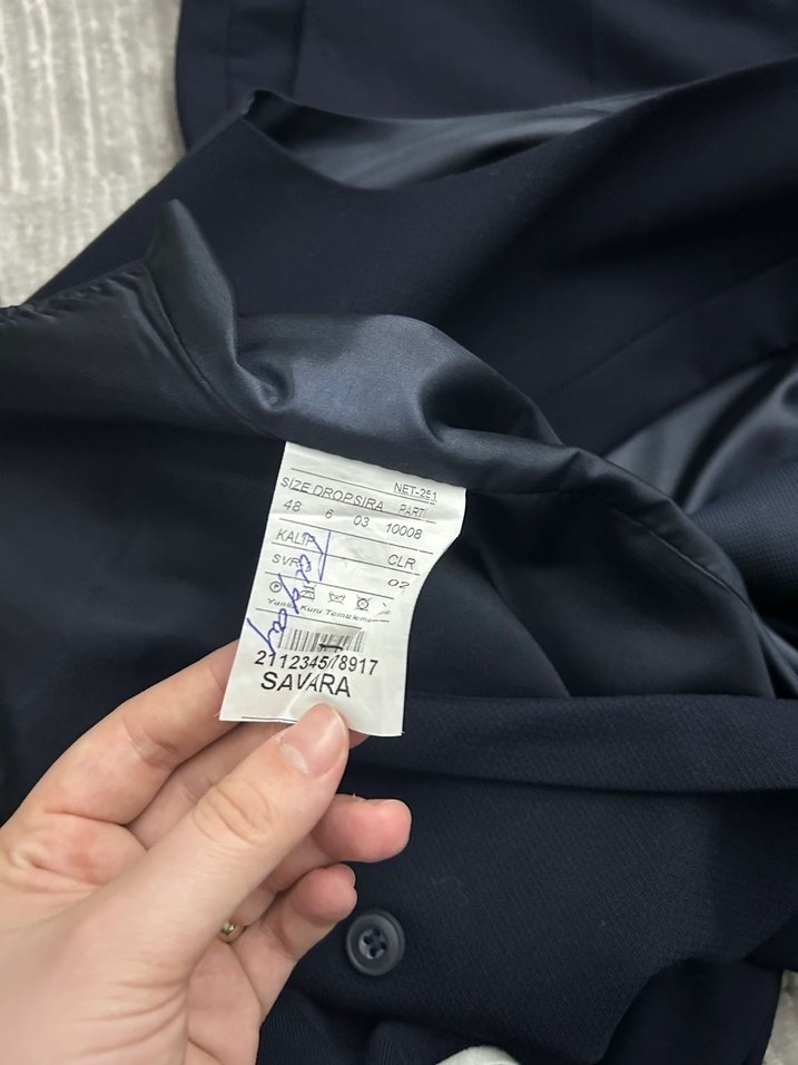 Lacivert damatlık - Görsel 4