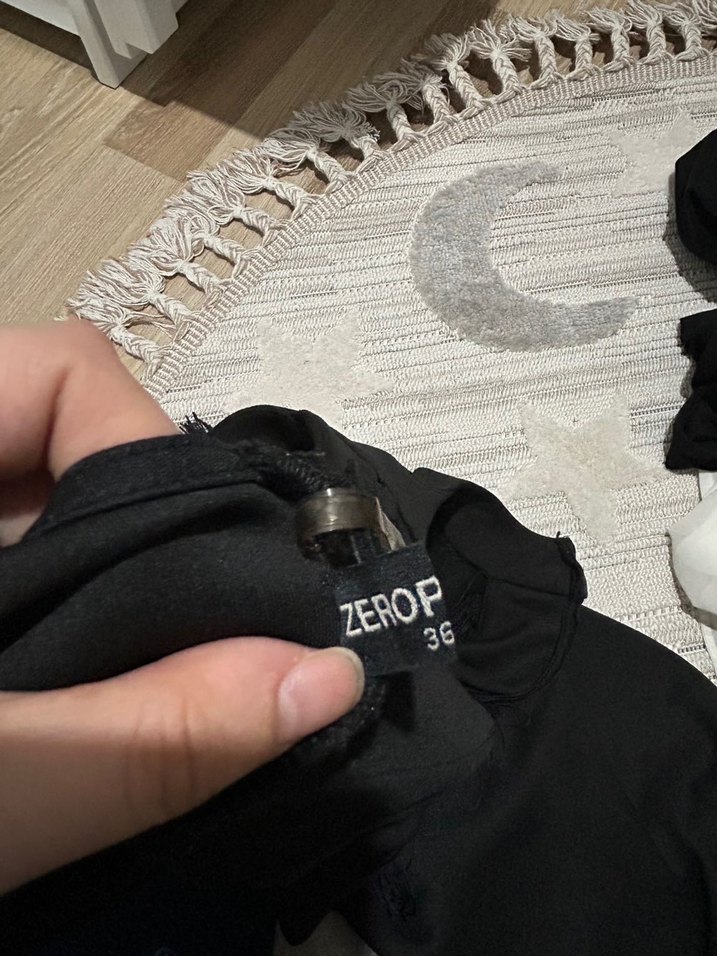 Püsküllü Siyah elbise - Görsel 2