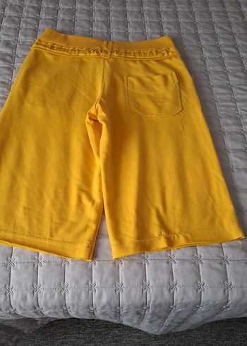 Sarı Rahat Kesim Mini Şort - Görsel 2