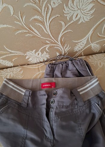 Yazlık Gri Kadın Günlük pantolon - Görsel 4