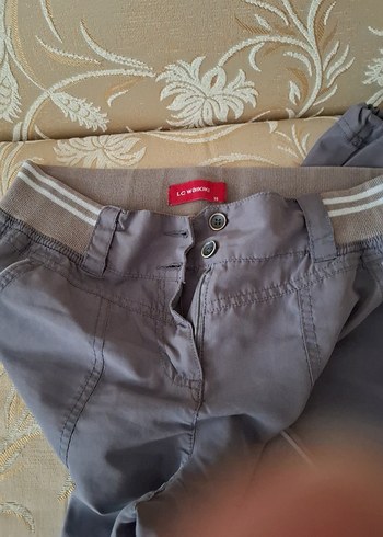 Yazlık Gri Kadın Günlük pantolon - Görsel 3