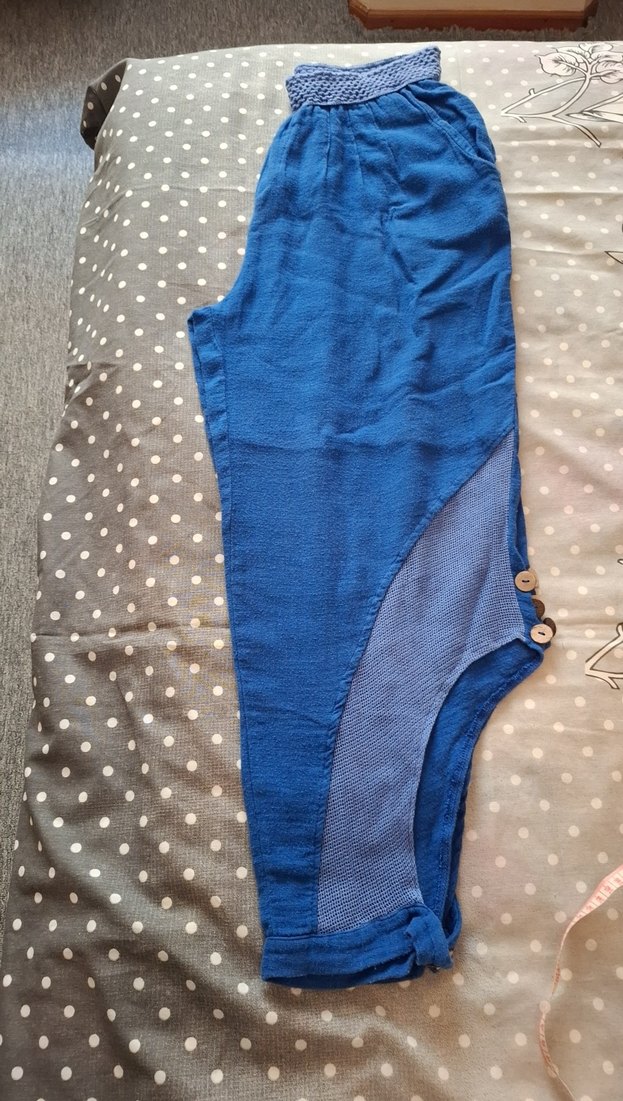 Mavi Bohem Kadın Keten Pantolon - Görsel 4