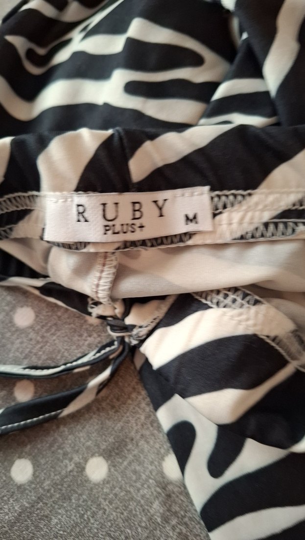 Kadın Zebra Desenli Pilili Bol Kesim Pantolon - Görsel 4