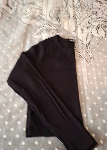 Siyah Kadın Triko Uzun Kollu Sweatshirt - Görsel 3