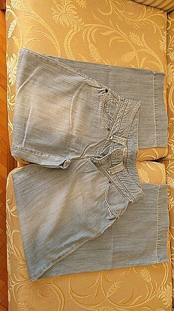 Bayan Bol Paça Kot Pantolon - Görsel 5