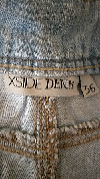 Bayan Bol Paça Kot Pantolon - Görsel 6