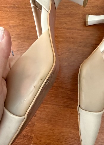 Bej Stiletto Topuklu Kadın Ayakkabı - Görsel 2