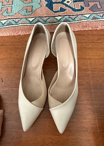 Bej Stiletto Topuklu Kadın Ayakkabı - Görsel 5