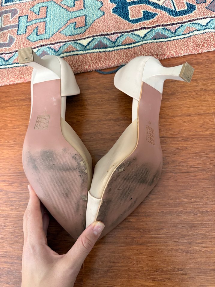 Bej Stiletto Topuklu Kadın Ayakkabı - Görsel 4