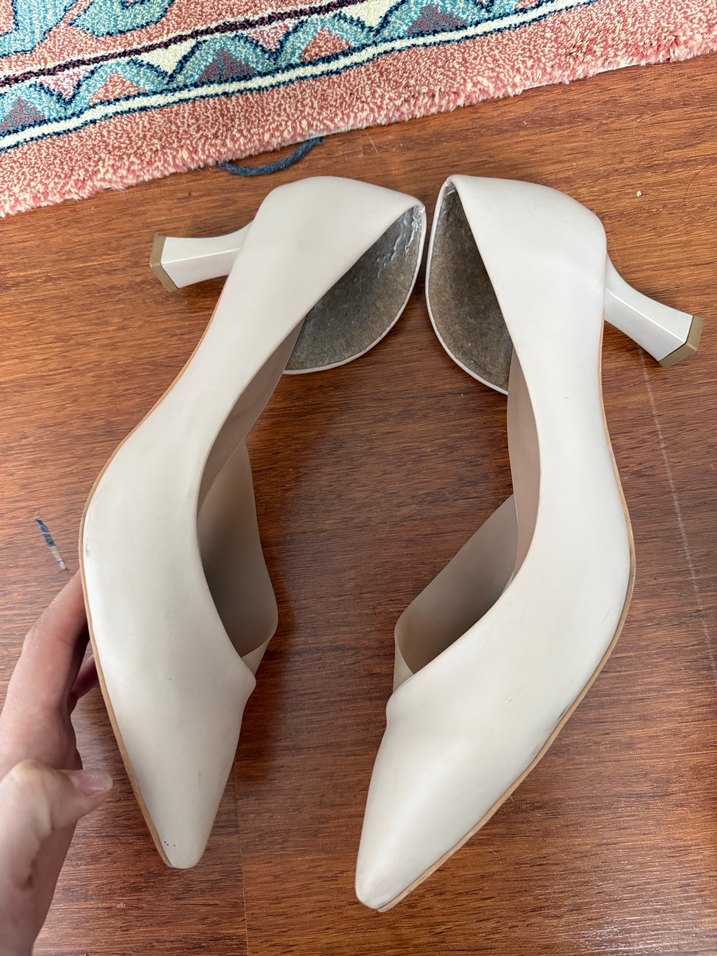 Bej Stiletto Topuklu Kadın Ayakkabı - Görsel 3